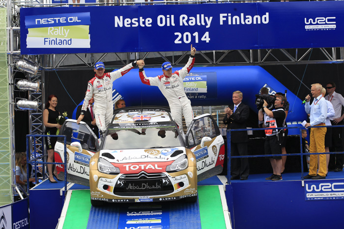 MEEKE WRC FINLAND podium