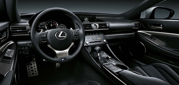 Lexus RC F nieuwe icoon geprijsd interieur