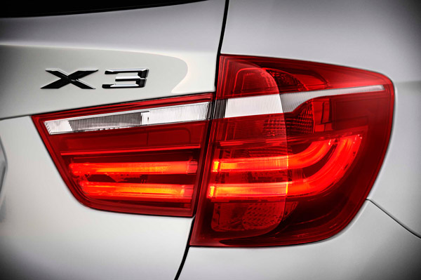 Vernieuwde BMW X3 backlights