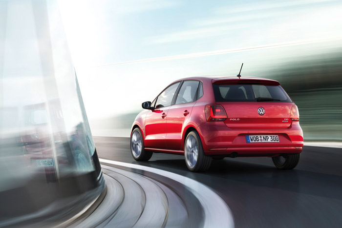 De vernieuwde Volkswagen Polo red back
