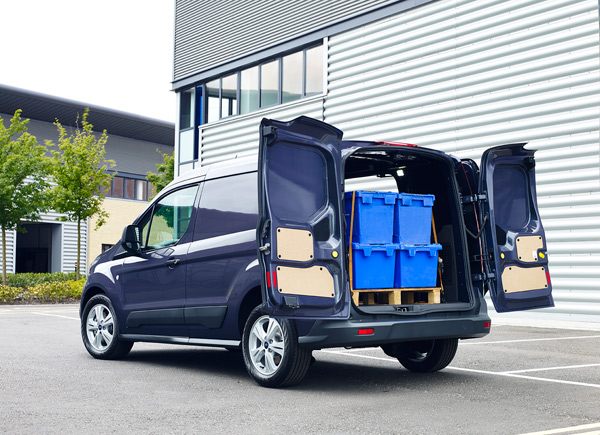 Ford Transit Connect blue loading