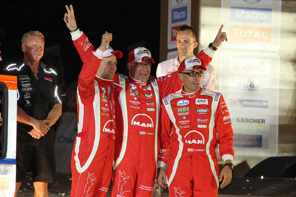 FERM World Rally Team podiumfinish DAKAR2014 team