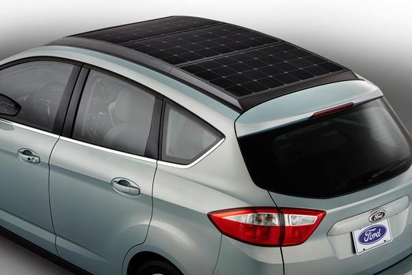 Ford C-MAX SolarEnergi roof detail back