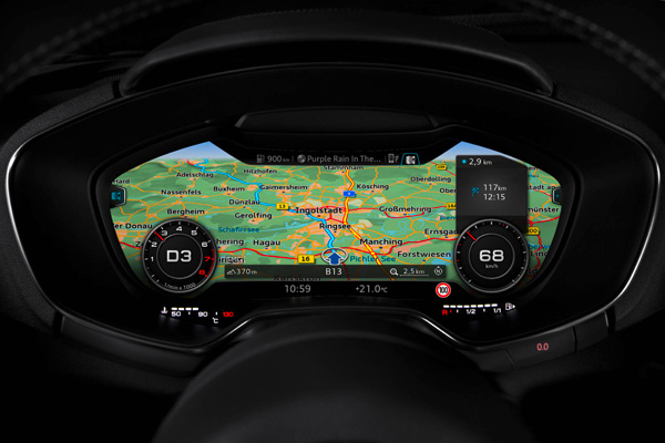 Nieuwe Audi TT navigatie