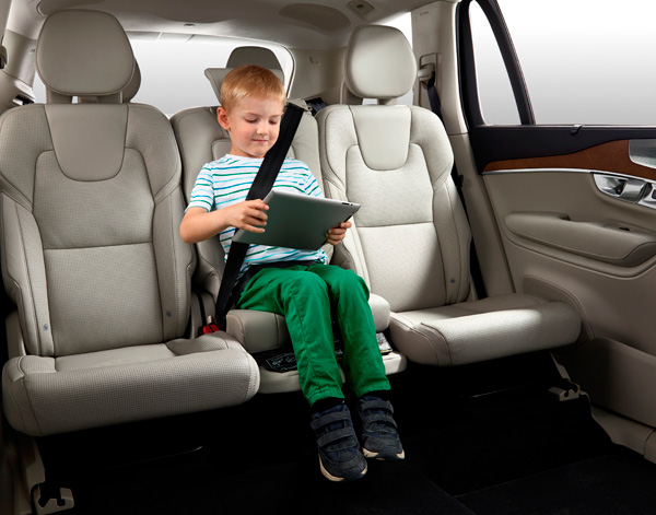 Volvo City safety system child backseat