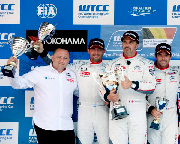 Citroen WTCC 2014 Spa podium