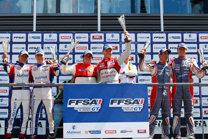 Audi 24 hours Nurburgring podium