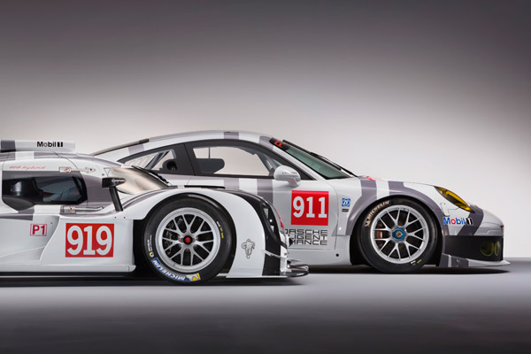 Porsche 919 Hybrid 911 RSR side detail