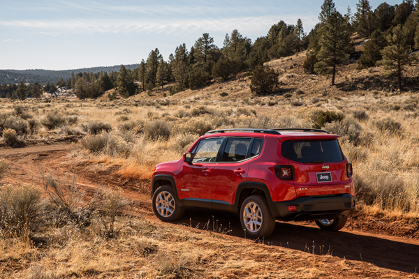 Jeep Renegade red back