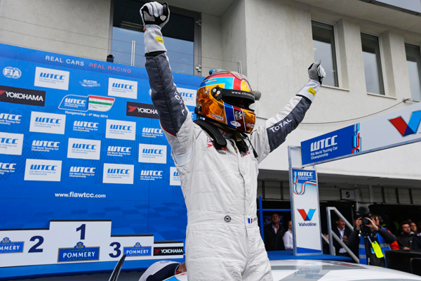 Muller podium WTCC Citroen Hongarije