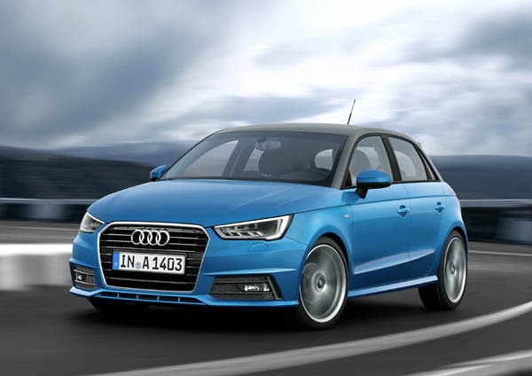Sportievere looks nieuwe motoren vernieuwde Audi A1 A1 Sportback blue dynamic