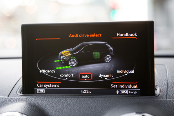 Audi A3 Sportback e-tron 7 procent bijtelling display