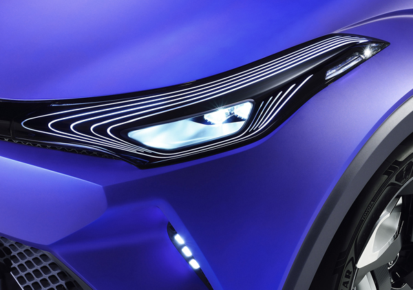 Icoon voor toekomst Toyota C-HR Concept front detail
