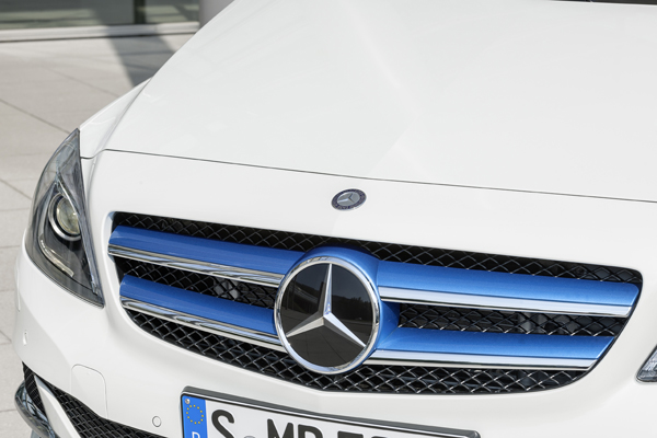Nieuwe Mercedes B-Klasse Electric Drive grille