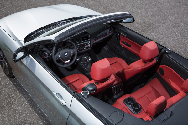 BMW nieuwe 2 Serie Cabrio interieur