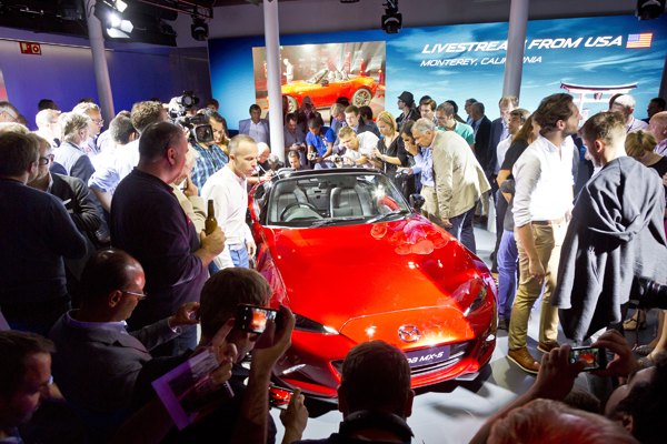 Nieuwe Mazda MX-5 2014 publiek
