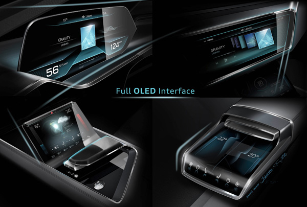 Audi e-tron quattro concept oled