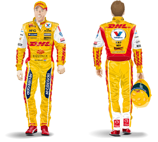 Tom Coronel WTCC 2015 DHL outfit