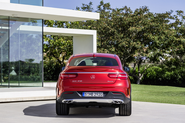 Mercedes-Benz GLE Coupe red back