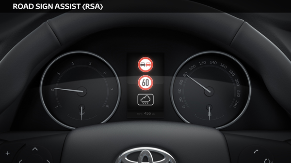Toyota Safety Sense Road Sign Assist