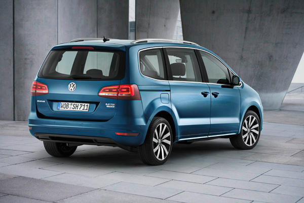 Nieuwe Volkswagen Sharan blue 3kwback