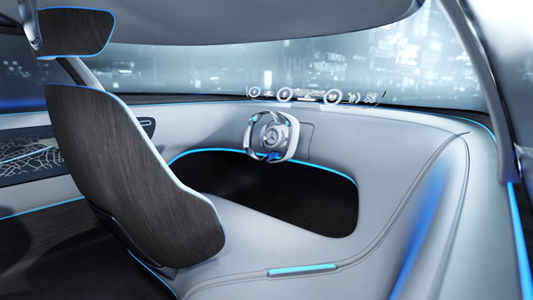 Mercedes-Benz Vision Tokyo Connected Lounge cockpit
