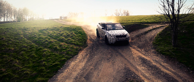 Range Rover Evoque Convertible testing