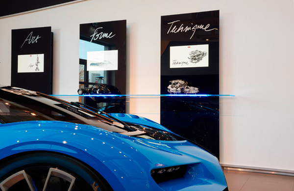 Bugatti Netherlands Leusden showroom detailfront