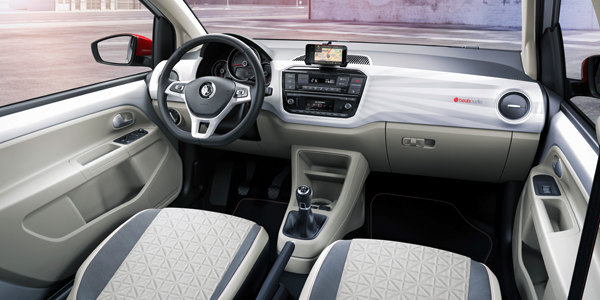 New VW up white interior2