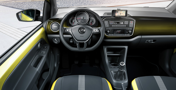 New VW up yellow interior