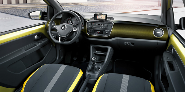 New VW up yellow interior2