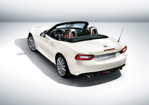 Fiat 124 Spider back top down