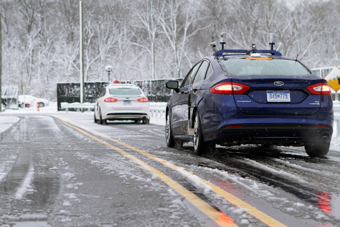 Ford NAIAS Autonomy snow header