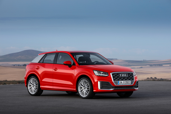 Audi Q2 red 3kwfront