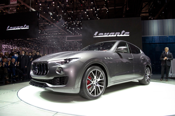 Maserati Levante unveil 3kw front