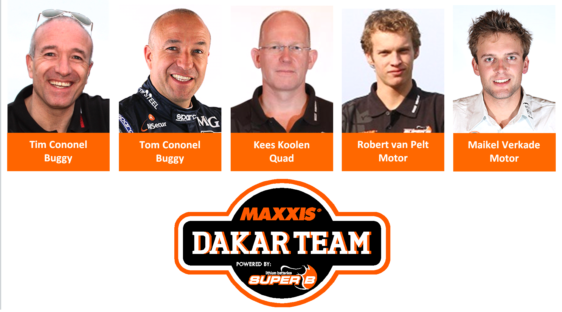 mannen Maxxis Dakar Team