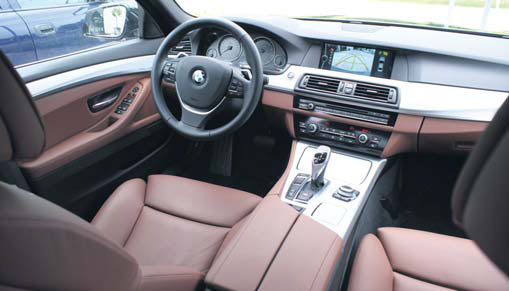 Test BMW 528i interieur