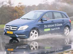 Mercedes-Benz B Klasse testverslag slipvlak