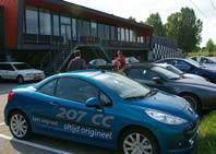 Peugeot 207 CC Cabrio test parking