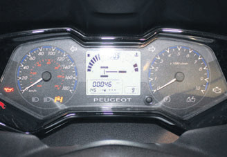Test Peugeot Metropolis clocks