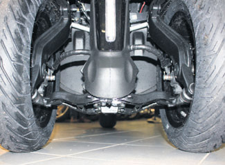 Test Peugeot Metropolis front suspension