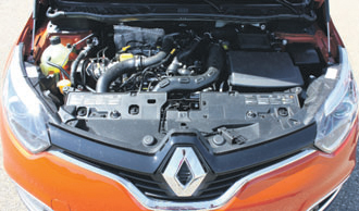 Renault Captur test motorcompartiment