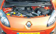 Renault Twingo GT test motorcompartiment