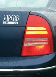 Skoda Superb V6 test backlight