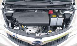 Subaru Trezia test motorcompartiment