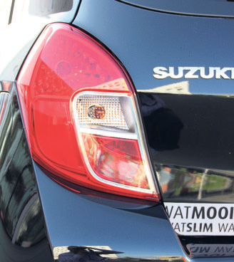 Suzuki Celerio test achterlicht