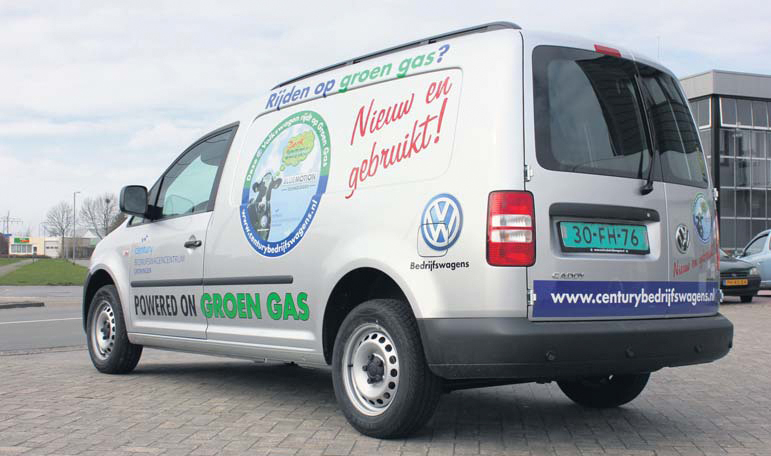 Volkswagen Caddy Groengas test back