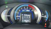 Honda Insight Hybrid test klok