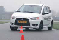 Mitsubishi Colt Cleartec testverslag slalom