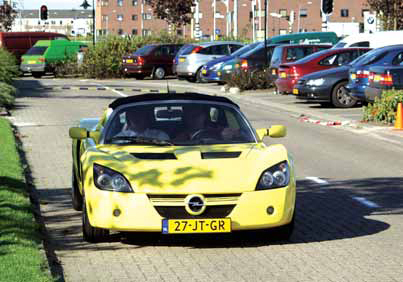 Opel Speedster test front